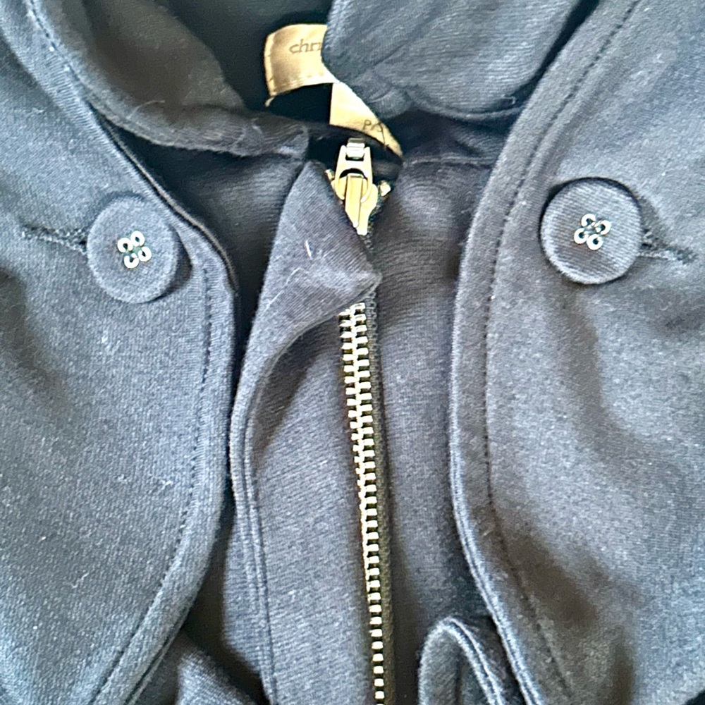 Christopher & Banks Black Zip Dress Jacket PS - Picture 6 of 15
